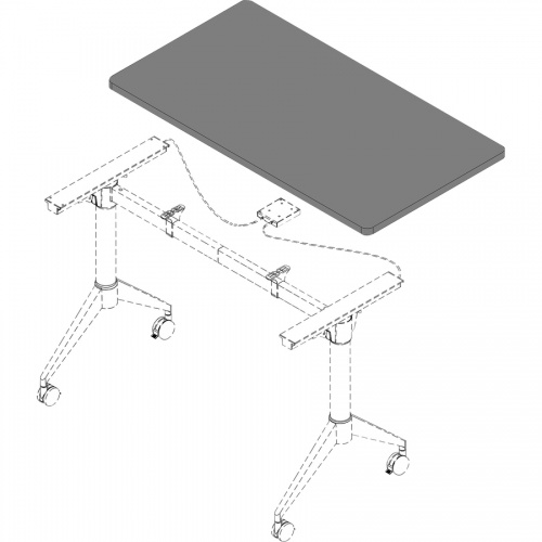Lorell Width-Adjustable Training Table Top (62594)