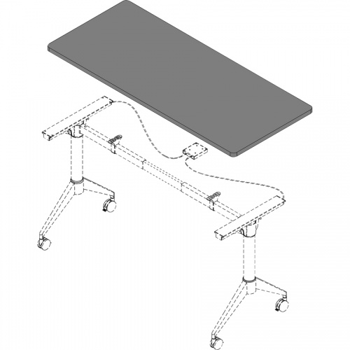 Lorell Width-Adjustable Training Table Top (62596)