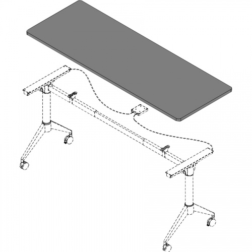 Lorell Width-Adjustable Training Table Top (62598)