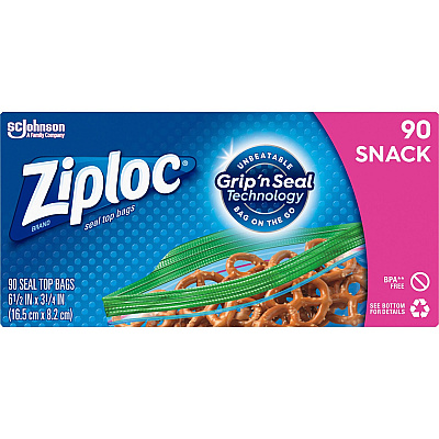 Ziploc Snack Size Storage Bags (SJN315892)