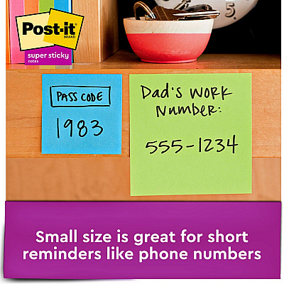 Post-it Super Sticky Notes - Energy Boost Color Collection (MMM62218SSAUC)