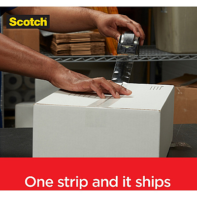 Scotch Box Lock Dispenser Packaging Tape (MMM39504RD)