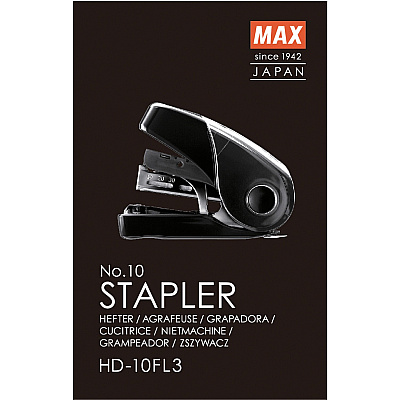 MAX Flat Clinch Mini Stapler (MXBHD10FL3BK)