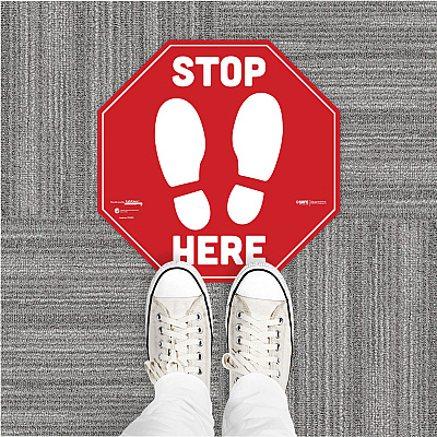 Tabbies BeSafe STOP HERE Messaging Carpet Decals (TAB29202)