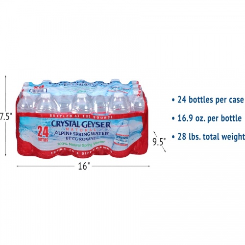 Crystal Geyser Natural Alpine Spring Water (24514)