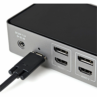 StarTech Hybrid Usb-c Usb-a Dock - Triple 4k 60hz (DK31C3HDPD)