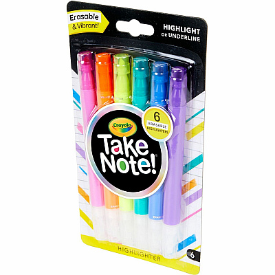 Crayola Take Note Erasable Highlighters (CYO586504)