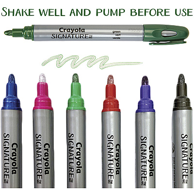 Crayola Metallic Outline Paint Markers (CYO586701)