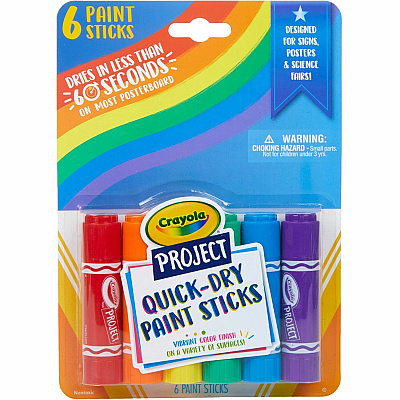 Crayola Project Quick-Dry Paint Sticks (CYO541070)
