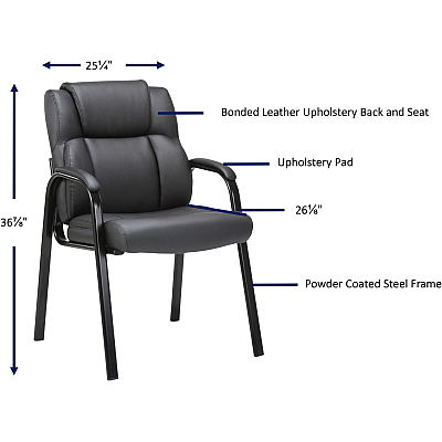 Lorell Low-back Cushioned Guest Chair (LLR67002)
