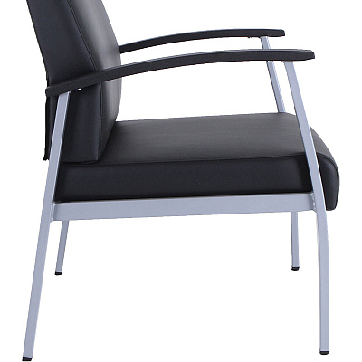 Lorell Healthcare Reception Big & Tall Antimicrobial Guest Chair (LLR67001)
