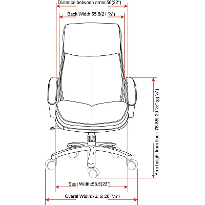 Lorell Big & Tall High-Back Chair (LLR67004)
