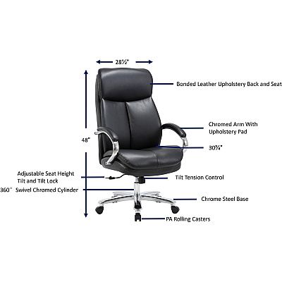 Lorell Big & Tall High-Back Chair (LLR67004)