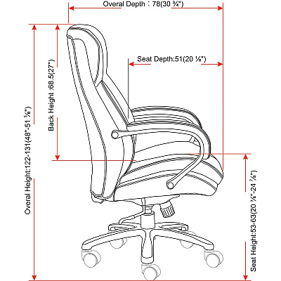 Lorell Big & Tall High-Back Chair (LLR67004)