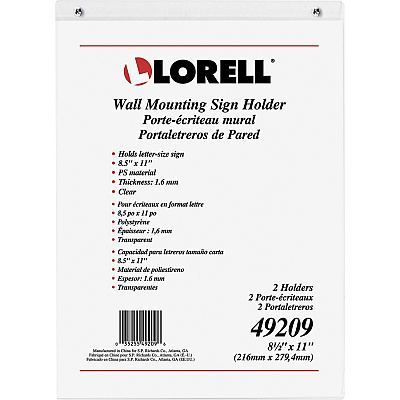 Lorell Wall-Mounted Sign Holders (LLR49209)