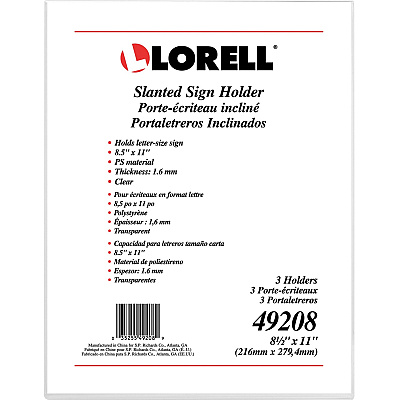 Lorell L-base Slanted Sign Holder Stand (LLR49208)