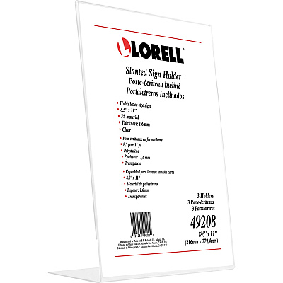 Lorell L-base Slanted Sign Holder Stand (LLR49208)