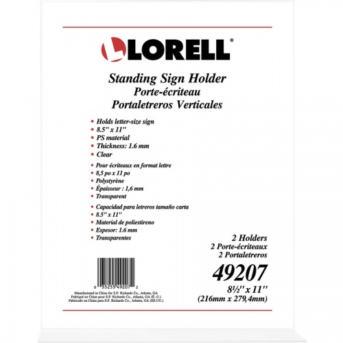Lorell T-base Standing Sign Holder (49207)