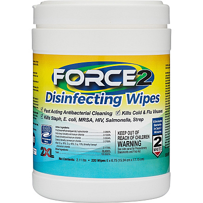 2XL FORCE2 Disinfecting Wipes (TXL407CT)