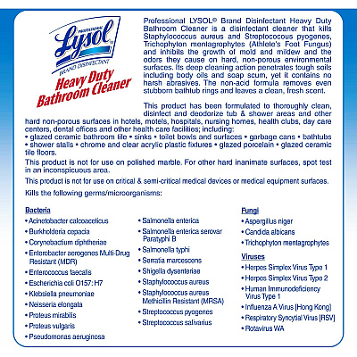 Professional LYSOL Heavy-Duty Disinfectant Bathroom Cleaner (RAC94201EA)