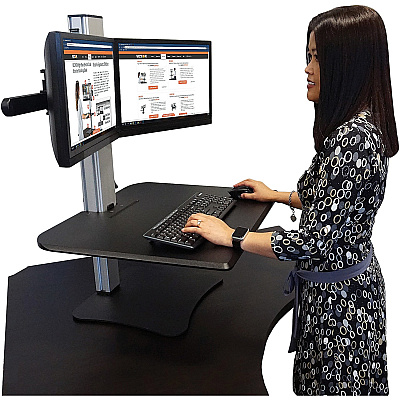 Victor DC350 Dual Monitor Sit-Stand Desk Converter (VCTDC350A)
