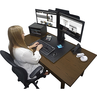 Victor DC350 Dual Monitor Sit-Stand Desk Converter (VCTDC350A)