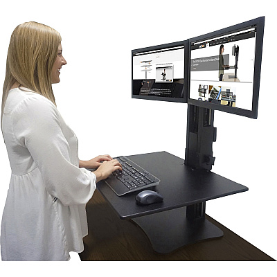 Victor DC350 Dual Monitor Sit-Stand Desk Converter (VCTDC350A)