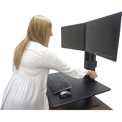 Victor DC350 Dual Monitor Sit-Stand Desk Converter (VCTDC350A)