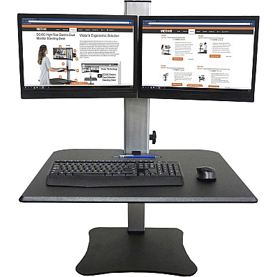 Victor DC350 Dual Monitor Sit-Stand Desk Converter (VCTDC350A)