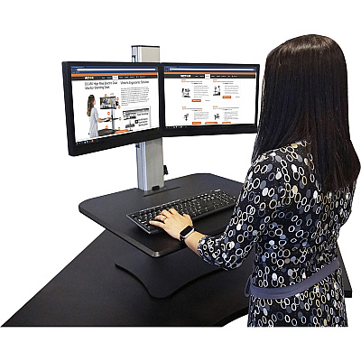Victor DC350 Dual Monitor Sit-Stand Desk Converter (VCTDC350A)