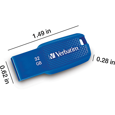 Verbatim 32GB Ergo USB 3.0 Flash Drive - Blue (VER70878)