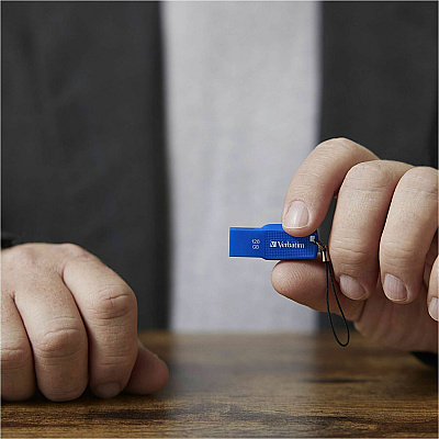 Verbatim 128GB Ergo USB 3.0 Flash Drive - Blue (70880)