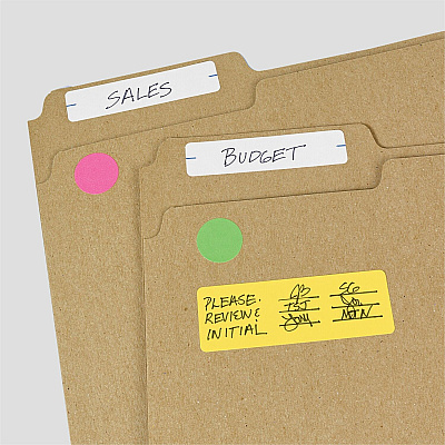 Avery Rectangular Removable Color Coding Labels on Small Sheets (06722)