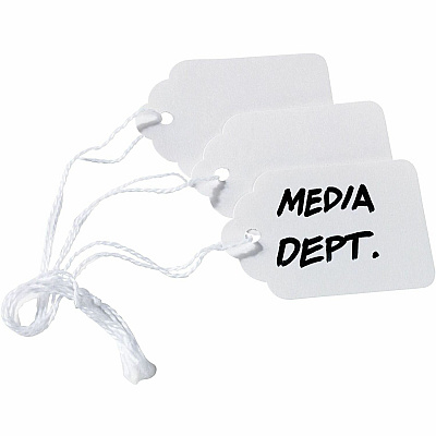 Avery Marking Tags, Strung, 1-3/4" x 1-3/32" , 100 Tags (6732) (06732)