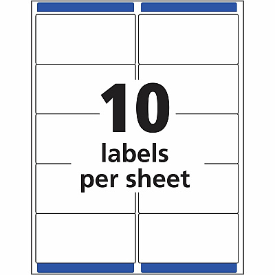 Avery Easy Peel Inkjet Printer Mailing Labels (18863)