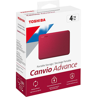 Tpcast Us Canvio Advance 4tb Red (HDTCA40XR3CA)