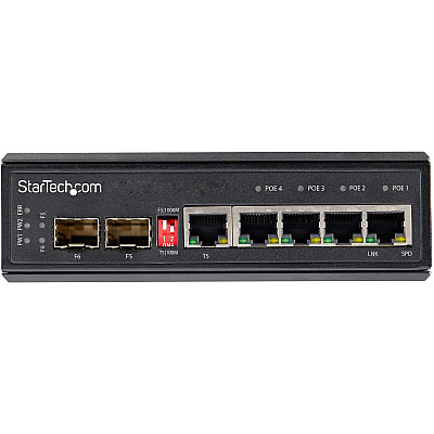 StarTech Industrial 6port Gigabit Poe+ Switch 30w (IES1G52UP12V)