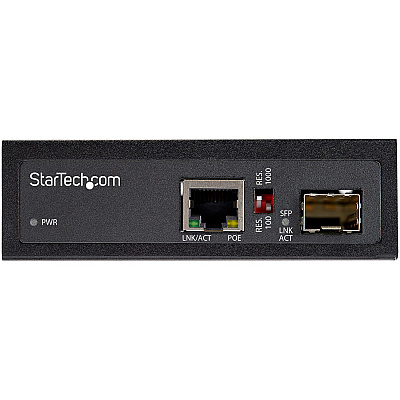 StarTech Poe+ Fiber To Ethernet Media Converter (IMC1GSFP60W)
