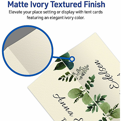 Avery Ivory Matte 2-sided Place Cards (05012)