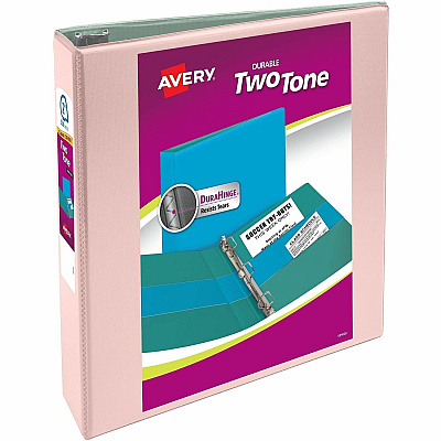 Avery Two-Tone Binder, 2 Inch Slant Rings, Color Will Vary (17236)