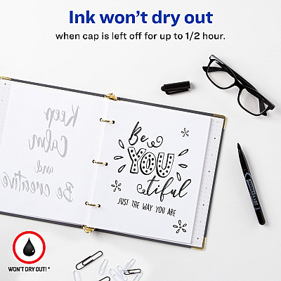Avery Marks-A-Lot Value Pack Pen-Style Permanent Markers (AVE29850)