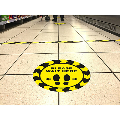 Avery PLEASE WAIT HERE Distancing Floor Decals (AVE83020)