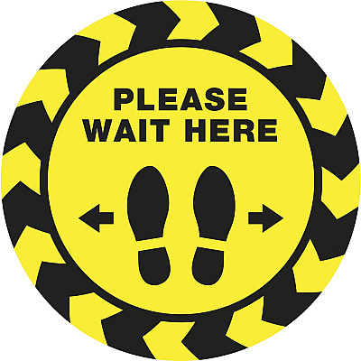 Avery PLEASE WAIT HERE Distancing Floor Decals (AVE83020)