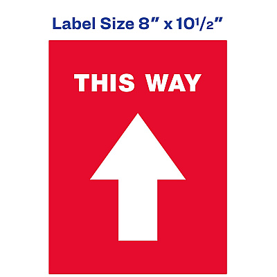 Avery THIS WAY Social Distancing Floor Decals (AVE83091)