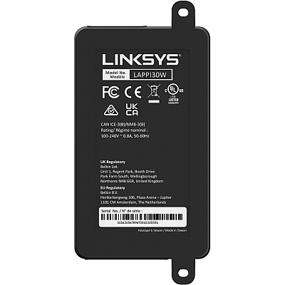 Linksys High Power Gigabit PoE+ Injector (LNKLAPPI30W)