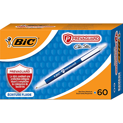BIC PrevaGuard Clic Stic Antimicrobial Pens (BICCSAP60ECBE)