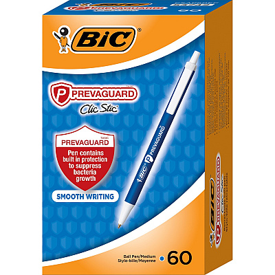 BIC PrevaGuard Clic Stic Antimicrobial Pens (BICCSAP60ECBE)