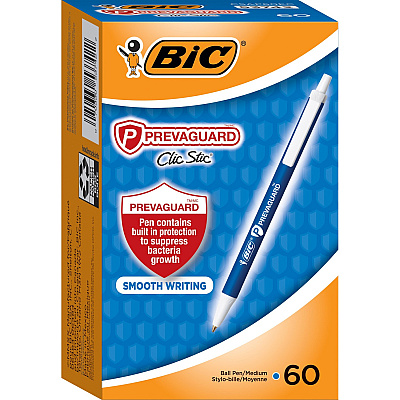 BIC PrevaGuard Clic Stic Antimicrobial Pens (BICCSAP60ECBE)