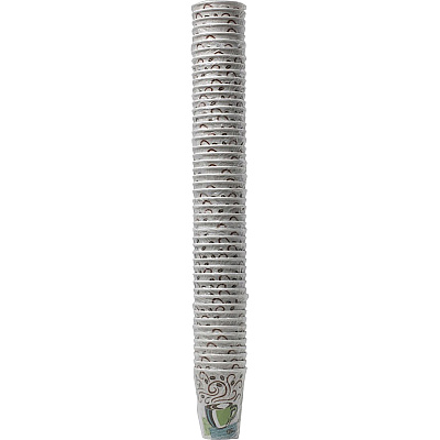 Dixie PerfecTouch 12 oz Insulated Wrapped Paper Hot Coffee Cups by GP Pro (DXE5342CDWR)