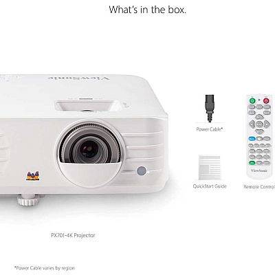 Viewsonic PX701-4K 4K UHD 3200 Lumens 240Hz 4.2ms Home Theater Projector with HDR, Auto Keystone, Dual HDMI, Sports and Netflix Streaming with Dongle on up to 300" Screen